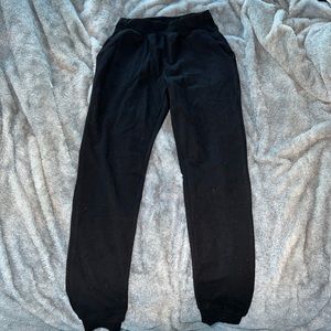 black joggers size small